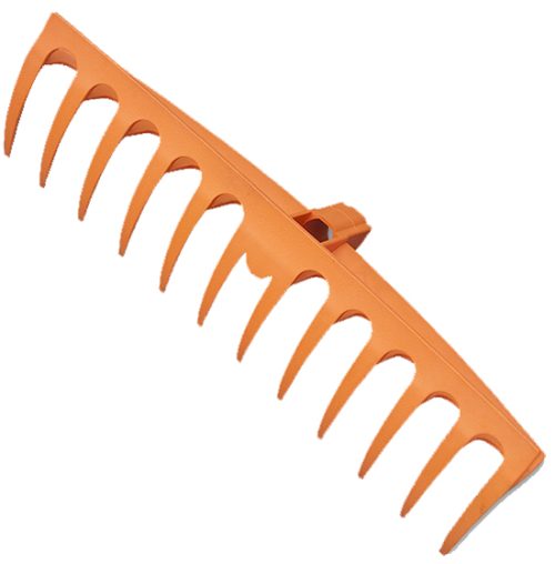 Bradas Manche d'outil en acier, L: 1.640 mm, noir/orange