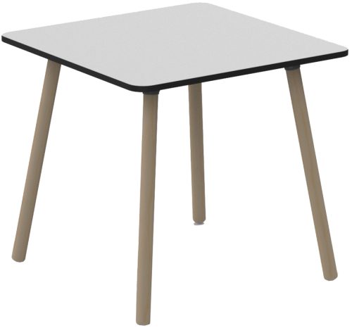 PAPERFLOW Table de bistrot PALOMBA, (L)800 x (P)800 mm,blanc