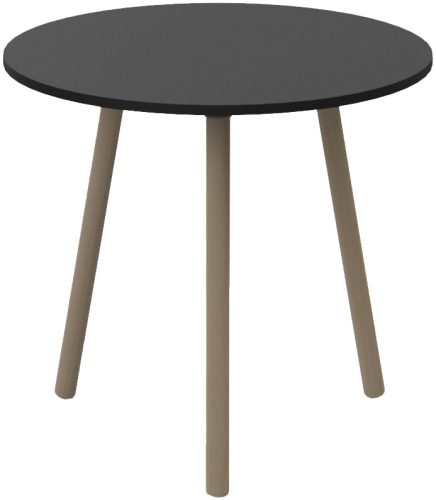 PAPERFLOW Table de bistrot PALOMBA, (L)800 x (P)800 mm, noir