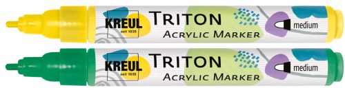 KREUL Marqueur acrylique TRITON Acrylic Marker, or pâle