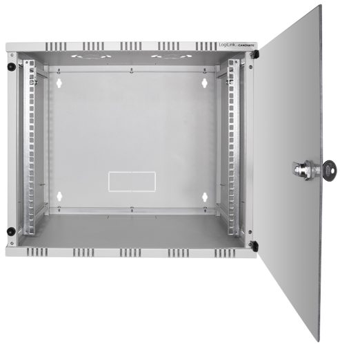 LogiLink Coffret mural 19', démonté, 12 U, gris clair