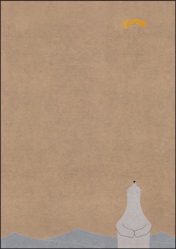 sigel Papier à motif de Noël 'Polar bear with...', A4