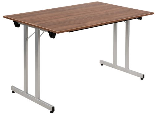 SODEMATUB Table pliante TPMU168WA, 1.600 x 800 mm,walnut/alu