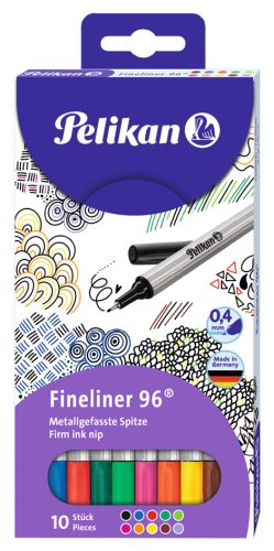Pelikan fineliner 96, étui de 10, largeur de tracé: 0,4 mm
