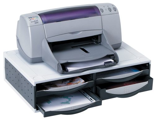 Fellowes support de machine de bureau, 4 tiroirs
