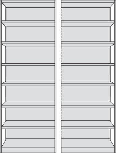 kerkmann Rayonnage de base Progress 500, (H)2.600 mm