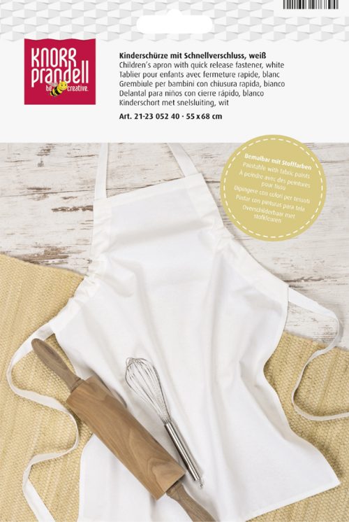 KNORR prandell Tablier en coton pour enfant, blanc