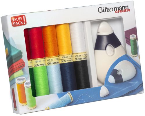 Gütermann Kit de fil à coudre avec roulette à craie souris