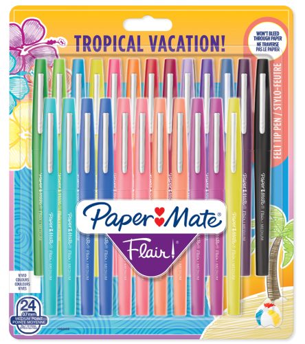 Paper:Mate Stylos feutre Flair TROPICAL VACATION, étui de 24