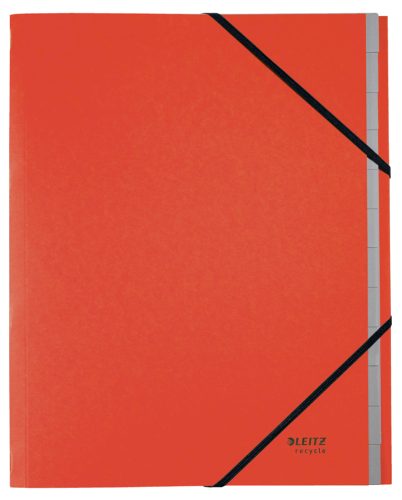 LEITZ Chemise trieur Recycle, A4, carton, rouge