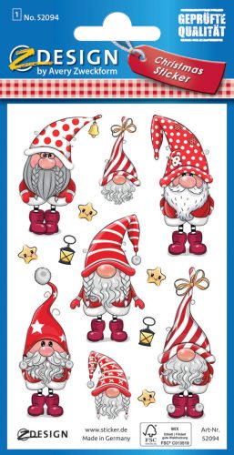 AVERY Zweckform ZDesign Sticker de Noel 'Lutin'