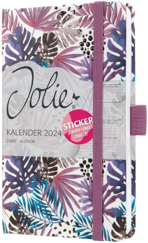 sigel Agenda de poche Jolie 2026, 'Violet Jungle Fever', A6