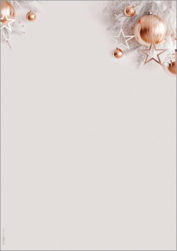 sigel Papier à motif de Noël 'Christmas in rose gold', A4
