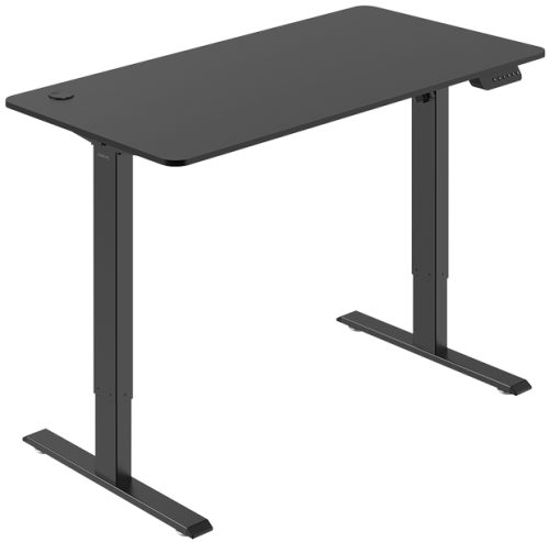 LogiLink Bureau assis-debout, (L)1.200 mm, noir mat