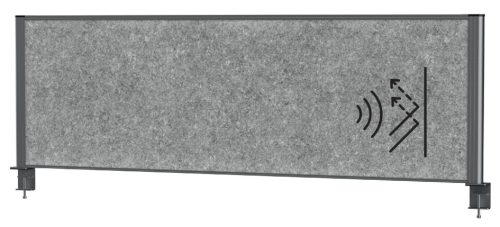 MAUL Système de cloison de bureau MAULconnecto Uplight, gris