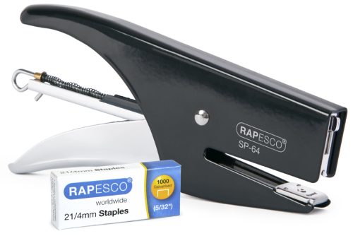RAPESCO Pince agrafeuse SP-64 (6/4 & 21/4 mm) chrome/rose