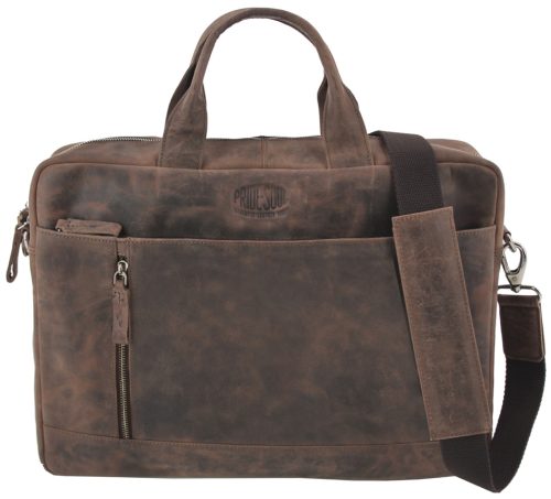 PRIDE&SOUL Sac pour laptop RAILEY, cuir, brun