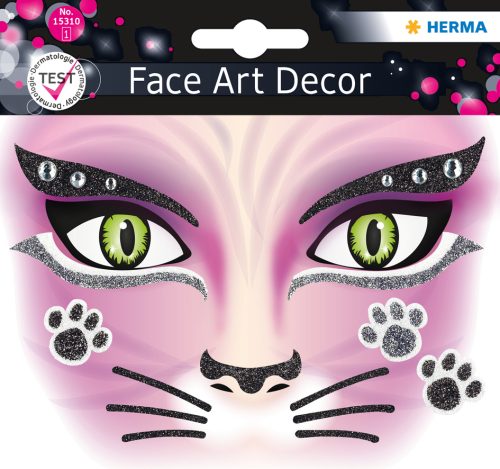 HERMA Face Art Sticker visage 'Chat rose'