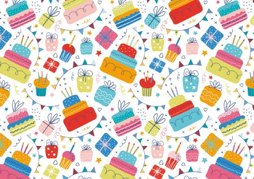 SUSY CARD Papier cadeau 'Let's Celebrate', sur rouleau