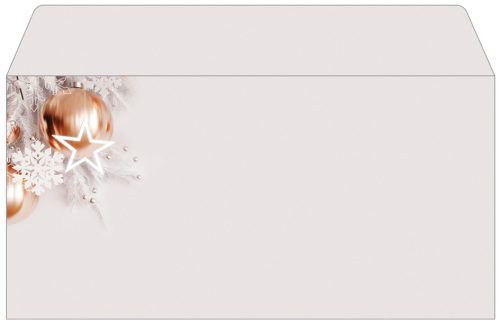sigel Enveloppe à motif de Noël 'Christmas in rose gold'