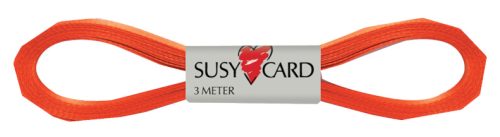 SUSY CARD Ruban cadeau 'Easy', 6 mm x 3 m, orange