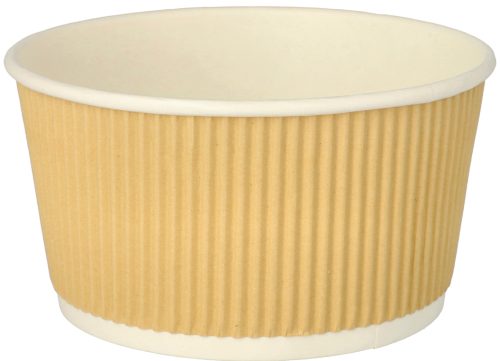 PAPSTAR Gobelet à soupe 'pure' Ripple Wall, 520 ml, beige
