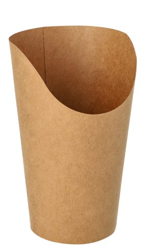 PAPSTAR Pot à wrap, rond, 470 ml, brun