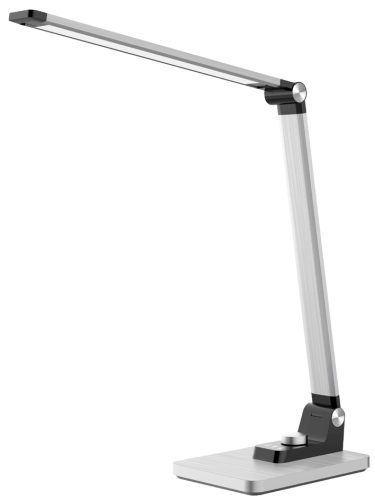 Hansa Lampe de bureau à LED 'Breeze', socle, argent brossé