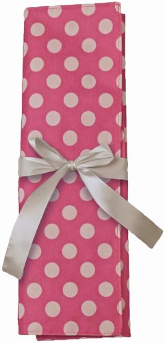KLEIBER Pochette pour aiguilles à tricoter POIS, rose/blanc