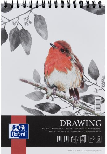 Oxford Art Bloc de dessin à spirale 'Drawing', A3, 160 g/m2
