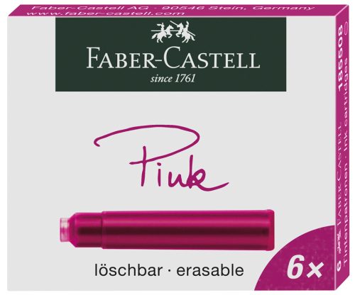 FABER-CASTELL Cartouches d'encre standard, rose