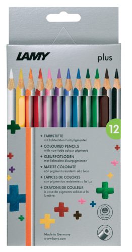 LAMY Crayon de couleur triangulaire plus, étui carton de 12