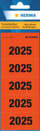 HERMA Étiquette pour classeur '2025', 60 x 26 mm, imprimé