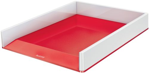 LEITZ Corbeille à courrier WOW Duo Colour, A4, rouge