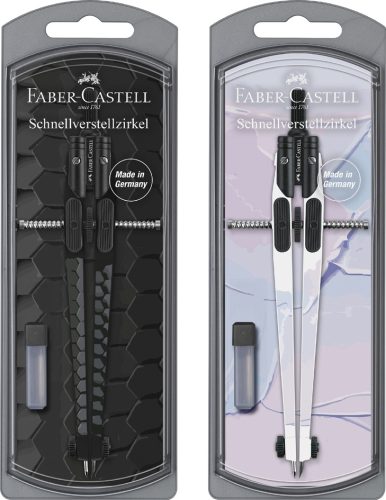 FABER-CASTELL Compas à réglage rapide DARK & BRIGHT, assorti