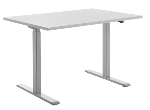 Topstar Bureau réglable en hauteur, (L)1.200 mm, gris/gris