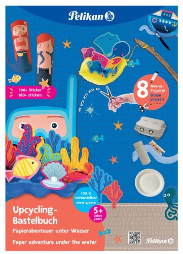 Pelikan Cahier d'art plastique upcycling 'monde aquatique'