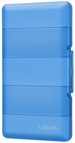 LogiLink Boîte de protection pour 4 SSD M.2 NGFF/NVMe, bleu