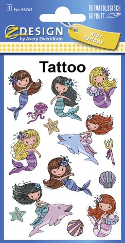ZDesign KIDS Tatouages 'sirène', coloré