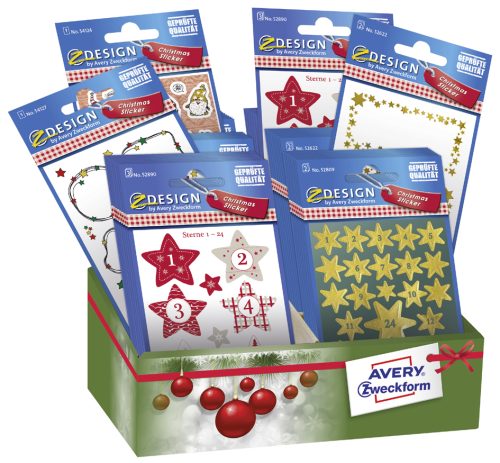 AVERY Zweckform ZDesign Sticker Noël 'Calendrier de l'Avent'