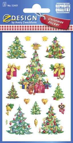 AVERY Zweckform ZDesign sticker Noel 'Arbres de Noel'