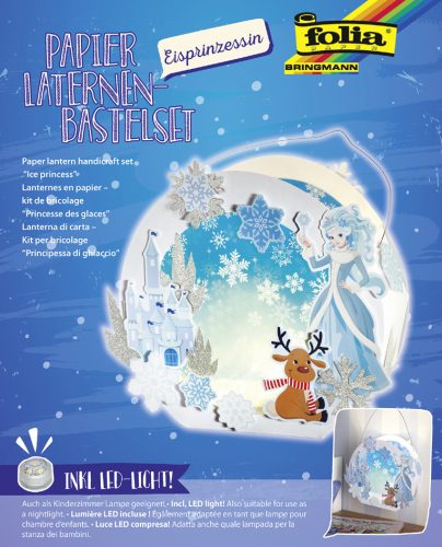folia Kit lanterne à fabriquer 'Princesse des glaces', blanc