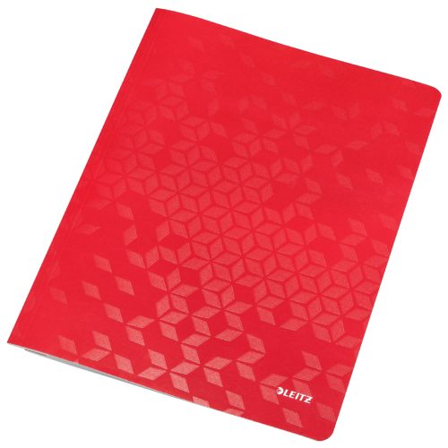 LEITZ Chemise à lamelle WOW, A4, en carton, rouge