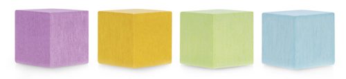 magnetoplan Aimant néodyme Wood Series Cube, coloré