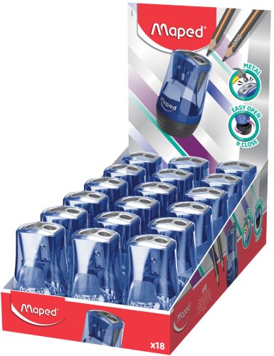 Maped Taille-crayon 2 trous TONIC Metal, bleu/noir