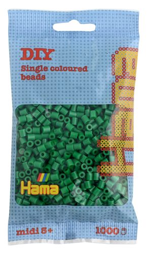 Hama Perles à repasser midi, sachet, vert fluorescent