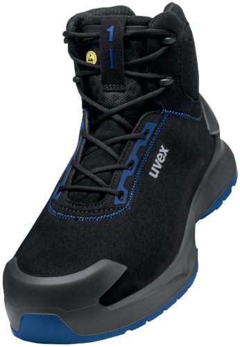 uvex 1 x-craft Chaussure montante S2, pointure 39, noir/bleu