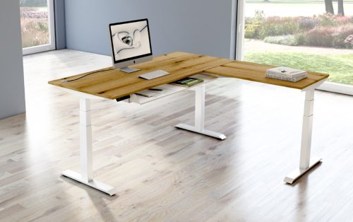 kerkmann Bureau réglable en hauteur Move 4 avec extension