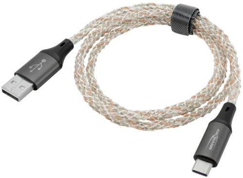 ANSMANN Câble de données & de charge, LED, USB-A/USB-C mâles