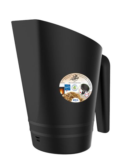 EDA Pelle à pellets, plastique, capacité: 700 g, noir